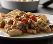 Chicken, mushroom and green olive casserole recipe
